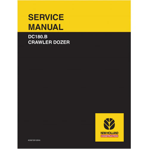 New Holland DC180.B Crawler Dozer Pdf Repair Service Manual (p. Nb. 6036709100NA)