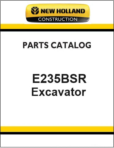 New Holland E235BSR Crawler Excavator Pdf Parts Catalog Manual Download