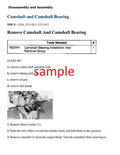 Caterpillar 854 (SN:T8Y00001-UP) Disassembly & Assembly Manual - PDF Download 